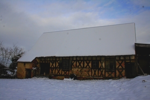 Maison à pans de bois avant restauration